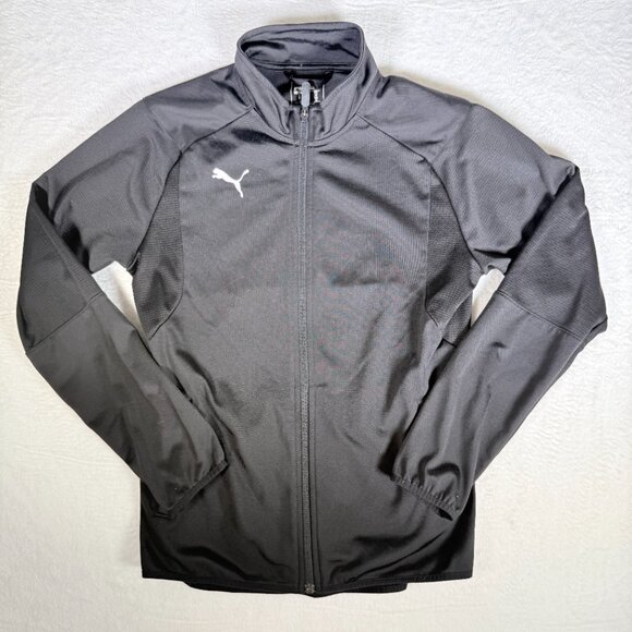Puma Zip Up Jacket Dry Cell Black Size Small Pockets Dry Cell Stretchy Womens - Picture 1 of 8